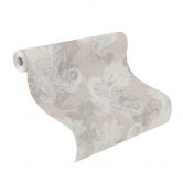 Rasch non-woven tapet, vægbeklædning indisk stil taupe 