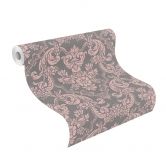 Rasch Vliestapete, Mustertapete Trianon XIII rose, taupe 