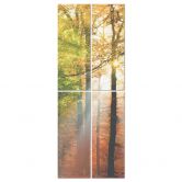 Raumteiler, Paravent, Sichtschutz hängend Goldener Herbst Wald 