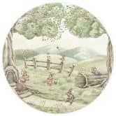 Papier peint photo rond Famille souris dans la forêt - Kikki Belle - papier peint intissé/papier peint intissé autocollant 