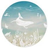 Wall Mural Underwater World Paradise - Ombre - Kikki Belle - Round - non self-adhesive/self-adhesive wallpapers 
