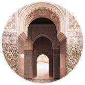 Fototapete Orientalisches Tor mit Mosaik - Sisi & Seb - Rund - Selbstklebend/Vlies 