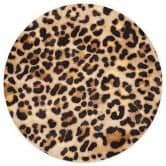 Wall Mural Wild Leopard - Animal Print - Tunaboylu - Round - non self-adhesive/self-adhesive wallpapers 