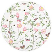 Round wall mural Pink roses in spring - UN Designs - non self-adhesive/self-adhesive wallpapers 
