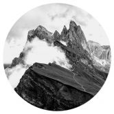 Wandtattoo Blick auf die Alpen - Berglandschaft der Dolomiten 