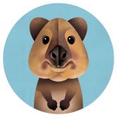 Wall Sticker Braun - Quokka 