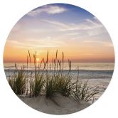 Muursticker Duinen bij zonsondergang 