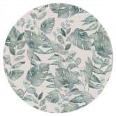 Jungle leaves akvarel creme Wallsticker - Bloomery Decor - Rund 
