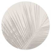 Sticker mural feuilles de palmier en lin - Bloomery Decor - Rond 