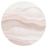 Wall sticker Gentle hills in watercolor - Bloomery Decor - Round 