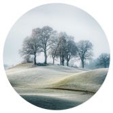 Wandtattoo Frostige Hügellandschaft - Eisenmann - Rund 