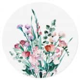 Wandtattoo Wildblumen Bouquet im Frühling - Goed Blauw - Rund 