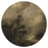Wall sticker Trees in the twilight mist - Hobday - Round 