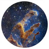 Wandtattoo James Webb Telescope - Pillars of Creation - Rund 