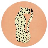 Wandtattoo Eleganter Gepard mit Sonnenbrille - Oltmanns - Rund 