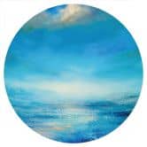 Sticker mural L'infini en bleu - Schmucker - Rond 
