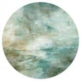 Sticker mural vert sauge brumeux - Schmucker - Rond 