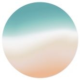 Wall Sticker Ombre - Bølger på stranden 
