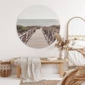 Wandbild Steg zum Strand - 1X Studio - Alu-Dibond - Rund 