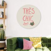 Rundes Wandbild 1X Studio - Très chic - Alu-Dibond 