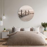 Tableau sur alu-Dibond rond 1X Studio - Chemin vers la plage 