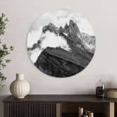 Wandbild Blick auf die Alpen - Berglandschaft der Dolomiten - Alu-Dibond 