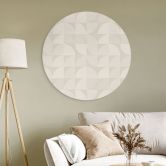 Wanddecoratie in retro-stijl - Bloomery Decor - Aluminium dibond rond 