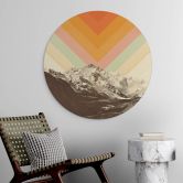 Wandcirkel Bodart - Retro Landschap 