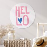 Rundes Wandbild Fritsch - Ein freundlicher Gruß - Alu-Dibond 