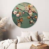 Wandbild Frühlingserwachen - Alu-Dibond Rund 