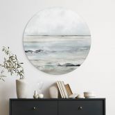 Wandbild Wellen am Sandy Bay - Hobday - Alu-Dibond - Rund 