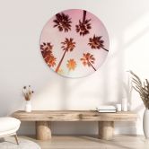 Wall Art California Dreaming with palm tree view - Hugonnard - Alu-Dibond Round 