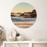 Wall Art Beach Coast at Sunrise in Africa - Hugonnard - Alu-Dibond Round 