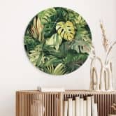 Tableaux Plantes de la jungle - Jaszke - Alu-Dibond Rond 