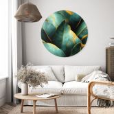 Wandbild Exotische Bananenblätter - Jaszke - Alu-Dibond Rund 