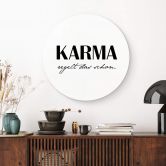 Alu-Dibond Karma regelt das schon - Rund 