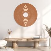 Wandbild Mondzyklen - Sonne und Mond im Einklang - KsanaKalpa - Alu-Dibond Rund 