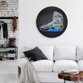 Wandbild Mielu - Future Sneaker - Alu-Dibond Rund 