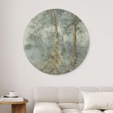 Wandbild Verwunschener Wald - Ms Tiff - Alu-Dibond - Rund 