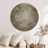 Wandbild Wald mit Blick in die Baumwipfel - Ms Tiff - Alu-Dibond Rund 