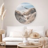Wandbild Naturerlebnis in malerischen Ostseedünen - Alu-Dibond Rund 