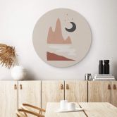 Alu-Dibond Orara Studio - Landschaft bei Nacht - Rund 