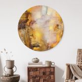 Wandbild Bernsteinlicht und Schatten - Schmucker - Alu-Dibond Rund 