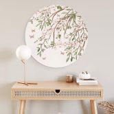 Wandbild Sir Edward - Blütenzauber im Frühling - Alu-Dibond Rund 