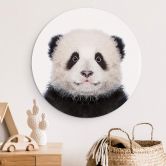 Alu-Dibond Sisi & Seb - Baby Panda - Rund 