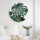 Alu-Dibond Sisi & Seb - Monstera - Rund 