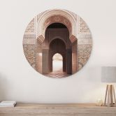 Wandbild Orientalisches Tor mit Mosaiken - Sisi & Seb - Alu-Dibond Rund 