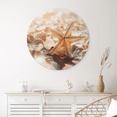 Wandbild Muscheln am sonnigen Strand - Treechild - Alu-Dibond Rund 