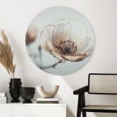 Wandbild Trockenblüte Beige Naturpoesie - Treechild - Alu-Dibond Rund 