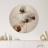 Wandbild Trockenblumen - Eleganz der Vergänglichkeit - Treechild - Alu-Dibond Rund 